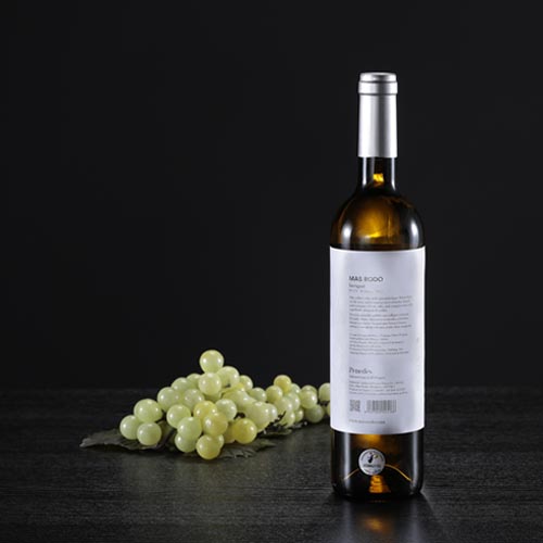 Botella de vino blanco Incògnit, D.O. Penedés