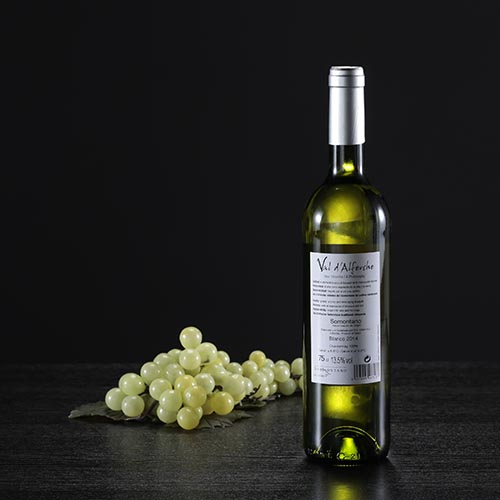 Botella de vino blanco Val d'Alferche, D.O. Somontano