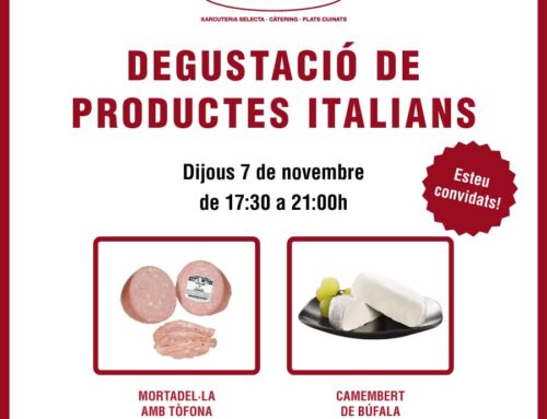 Degustació de noves delicatessen italianes